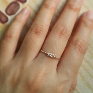 Minimalist925 Infinity knot ring เงินแท้