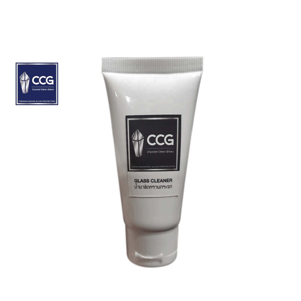 CCG น้ำยาขัดกระจก ขัดคราบน้ำ คราบสบู่ บนกระจกห้องน้ำ บ้าน อาคาร 1หลอด (50g.)