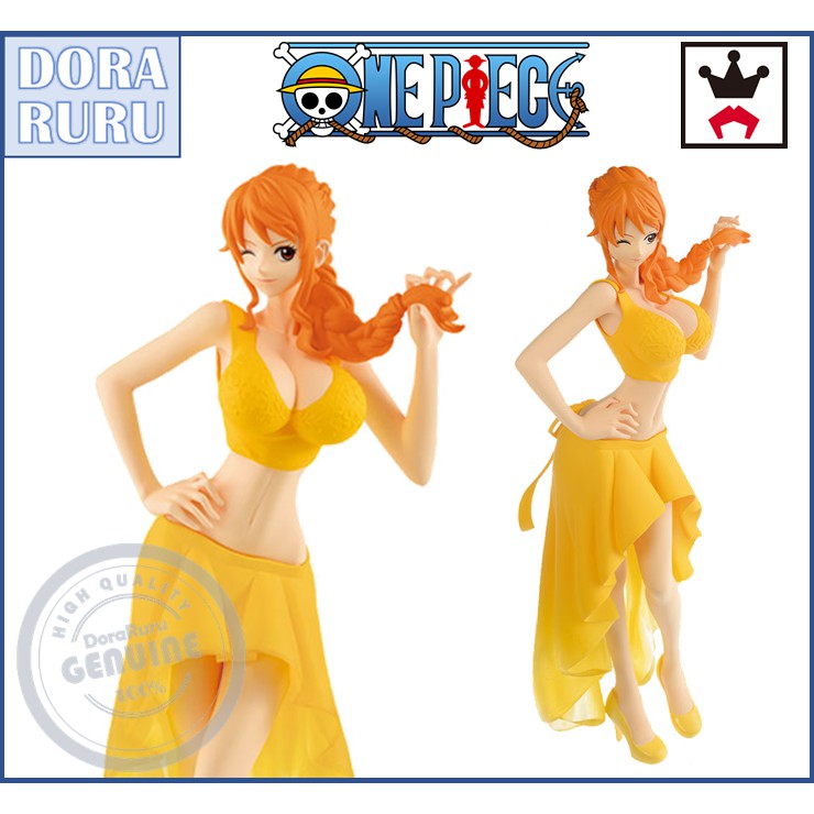 Banpresto Figure One Piece Figure - Lady Edge Wedding Nami (Yellow Dress) - ฟิกเกอร์วันพีช นามิ ญี่ปุ่นแท้ แมวทอง