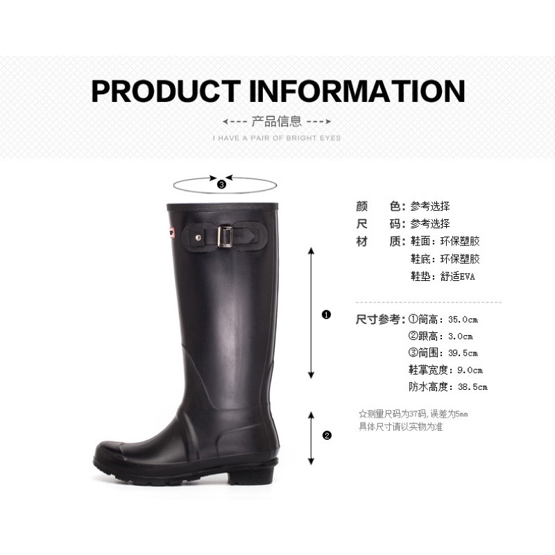 พร้อมส่งจากไทย🔥👢รองเท้าบูทยางกันฝนแฟชั่น ดาราใส่เยอะมาก ใส่ได้ทุกฤดูกาลกันน้ำกันฝนอย่างดีไม่ต้องรอสินค้า❌
