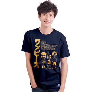 เสื้อยืดการ์ตูนวันพีซ Sabo,Luffy,Ace (T-Shirt One Piece)