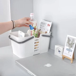 🗑🛀 ตะกร้าหิ้ว อาบน้ำ อเนกประสงค์ พกพาสะดวก #O-0008