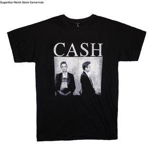 เสื้อยืดโอเวอร์ไซส์Johnny แก้วมักใส่เงินสด วงดนตรีช็อต - MS-4XL