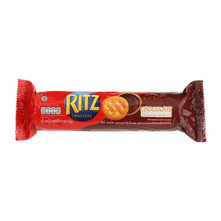 ริทซ์แซนวิชแครกเกอร์รสช็อกโกแลต 118กรัม Ritz sandwich chong trigger flavor 118 g.