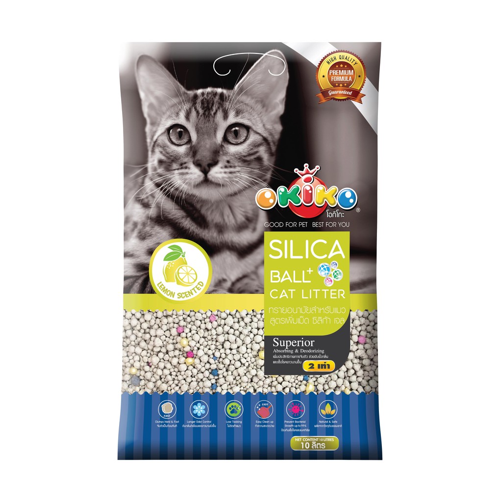 ทรายแมวOkiko Silica 10ลิตร 🐱