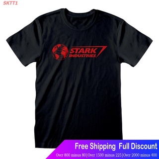 SKTT1 เสื้อยืดลำลอง Fashion Design Tshirts Mens Marvel Avengers T-Shirt For Men Stark Industries Logo Iron Man Mens Wom