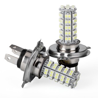 หลอดไฟหน้ารถยนต์ H 4 68 SMD LED 6000 K 2 ชิ้น