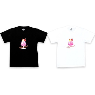 เสื้อยืดผ้าฝ้ายพิมพ์ลายแฟชั่น VGH CREAM SODA TEE (PINK LOGO)