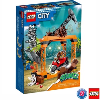 เลโก้ LEGO City 60342 The Shark Attack Stunt Challenge