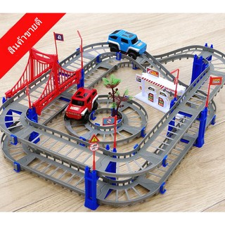 (พร้อมส่ง)HAPBABY รางรถของเล่น รางรถไฟของเล่นแบบประกอบได้หลา…