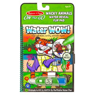 PAINT-WITH-WATER COLORING BOOK SET MELISSA&amp;DOUG WACKY ANIMALS ชุดระบายสีด้วยน้ำรุ่นสัตวประหลาด MELISSA งานศิลปะ อุปกรณ์เ