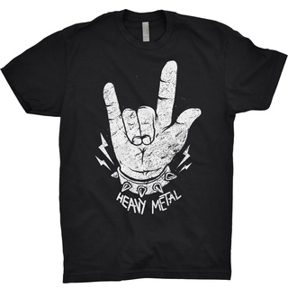 ขายดี!เสื้อยืด พิมพ์ลาย Heavy Metal Sign of the Horns Punk Indie Rock สไตล์คลาสสิก ไม่ซ้ําใคร สําหรับผู้ชาย