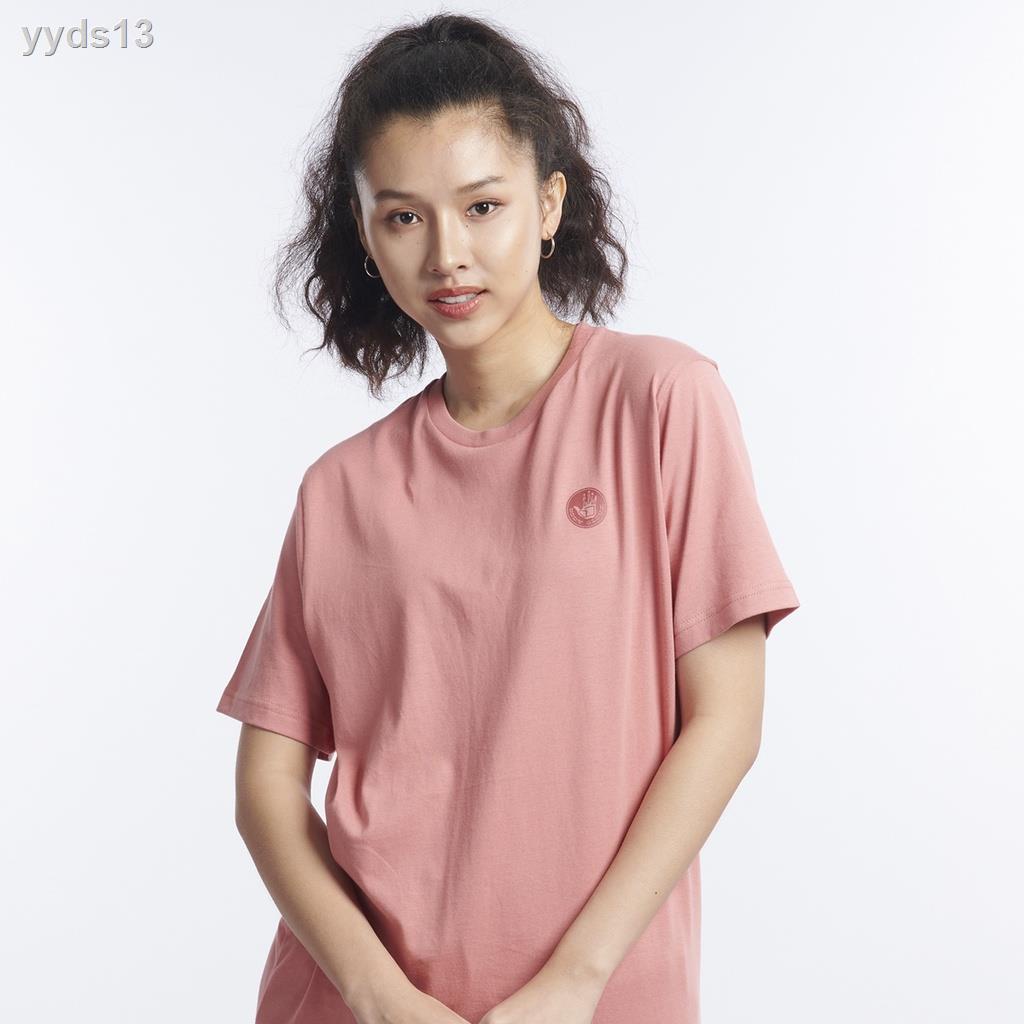 ☽✉BODY GLOVE Unisex Basic T-Shirt เสื้อยืด สีชมพู-15