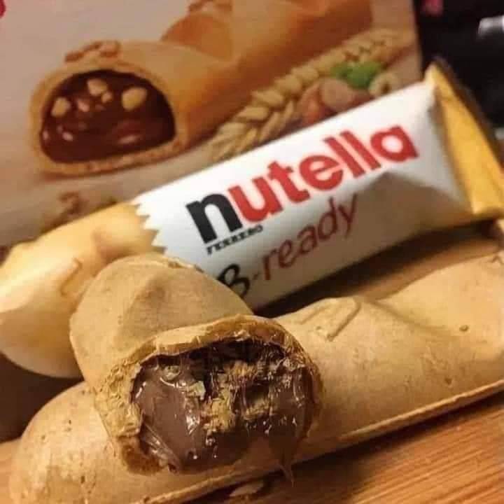 Nutella B-ready บิสกิตสอดไส้ชอคโกแลตนูเทลล่า  1กล่องมี 6ชิ้น  ราคา: ลังละ 16กล่อง