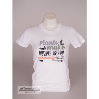 Allamanda By AEIOU LL02 เสื้อยืด ลาย PLANT มีหลายสี ลิขสิทธิ์แท้