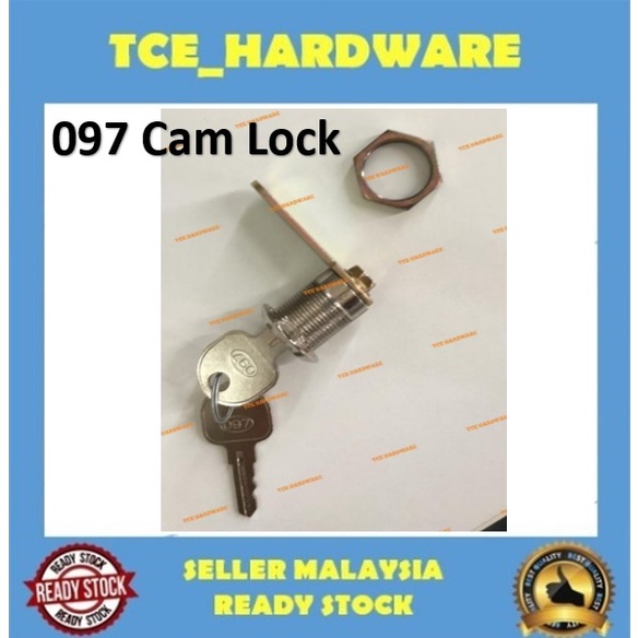 ∏ 097 Cam Lock 20mm Fire box & switch box lock (CL Brand) Key Alike