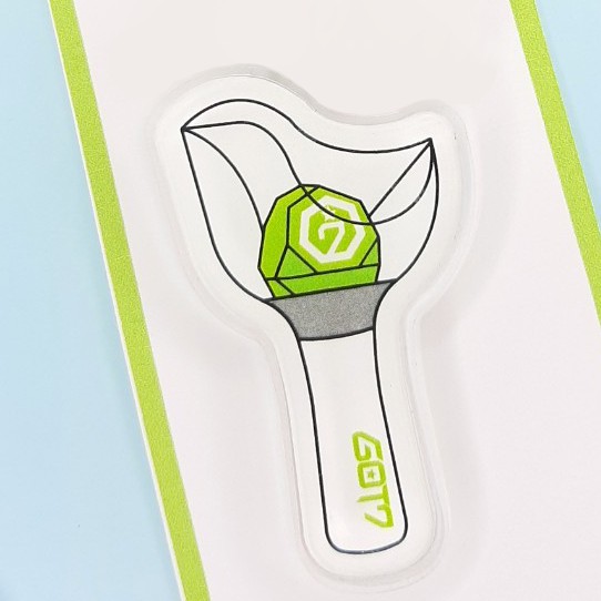 GOT7 : Keychain + PIN Lightstick + Sticker Fanart