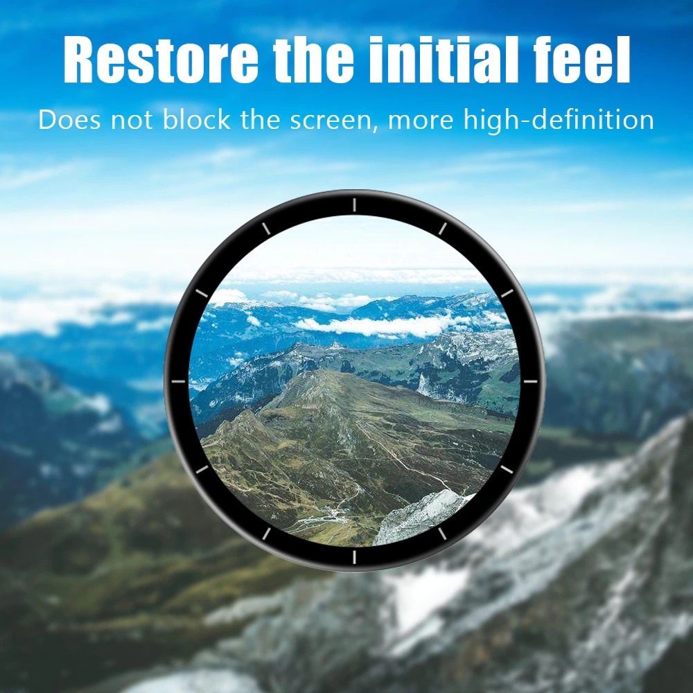 MLIFE ฟิล์ม 3D - นาฬิกา Xiaomi Watch S1 ขอบสีดำ ฟิล์มเต็มจอ ลงขอบโค้ง – PET Film Full Cover S1 - รูปที่ 4