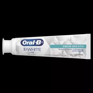 Oral-B ออรัลบี ยาสีฟัน ทรีดีไวท์ ลุกซ์ ลมหายใจหอมสดชื่น 160 กรัม 3D White Luxe Fresh BreathToothpaste 160 g
