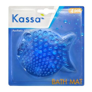 KASSA พรมกันลื่น รุ่น J-1210C-CBL (แพ็ค 4 ชิ้น) สีฟ้า