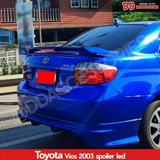 spoiler สปอยเลอร์ สปอยเลอร์หลัง vios 2003 2004 2005 2006 ตัวยกมีไฟ NTA ไม่ทำสี ราคาพิเศษ!!! ทรง TRD