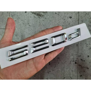 BMW 520d G30 LCI 5 series M-sport letter rear bumper emblem logo ตัวอักษร ติดด้านหลัง บีเอ็ม ซี่รีย์ 5