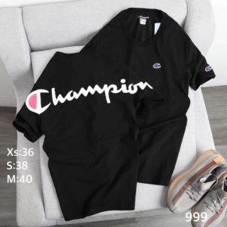 เสื้อยืดคอกลม​ Champion งานป้ายผ้านุ่ม