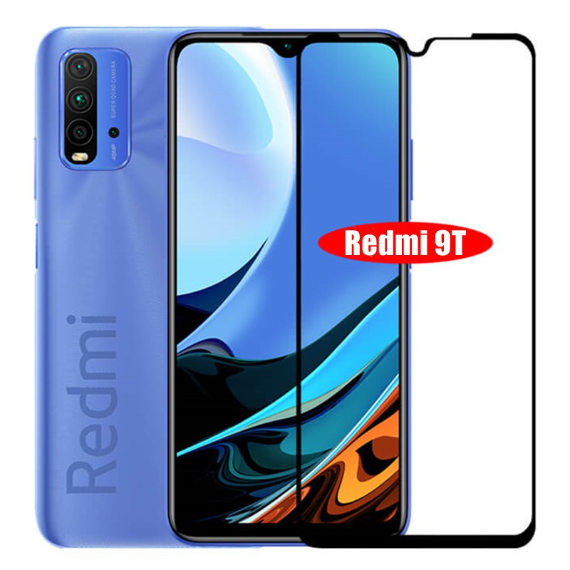 Xiaomi redmi 9t Ksiomi Redmi9T ตัวป้องกันหน้าจอความปลอดภัยฟิล์มกระจกนิรภัยบน xiomi redmi9 t กระจกนิรภัยคลุมทั้งหมด