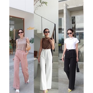 SATU | Olive pants กางเกงขายาว