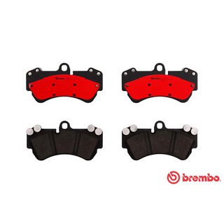 BREMBO ผ้าดิสเบรคหน้า PORSCHE CAYENNE 955 (3.0D 3.6 4.5 4.8) จาน 330mm,  Audi Q7 #ปั๊ม Brembo 17Z (6Pot) P85 069