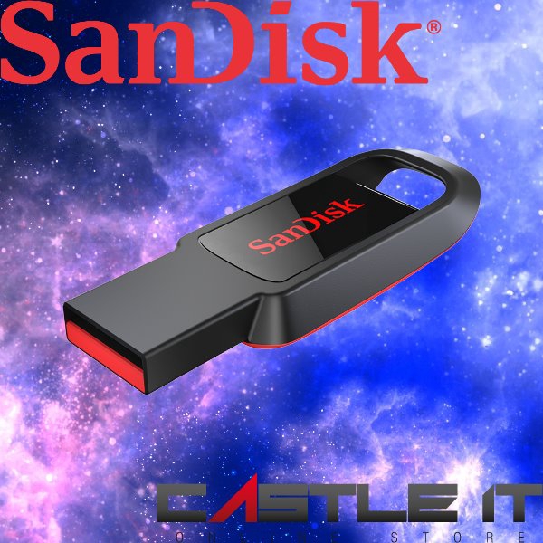 SANDISK CRUZER 61 SPARK 16GB 32GB 64GB 128GB USB2.0 Flash Drive BLACK ...