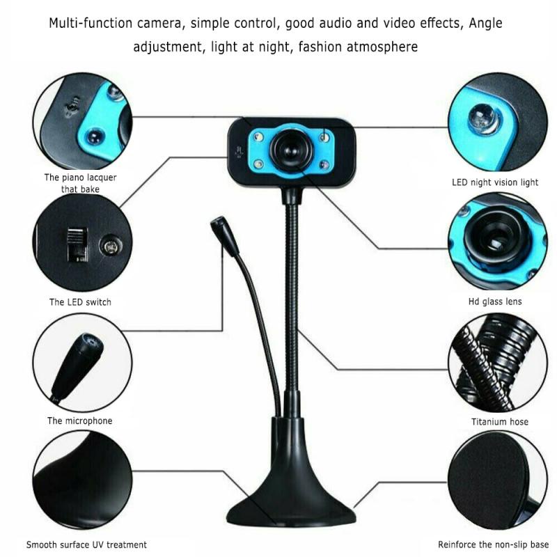 Mini Webcam HD Web Camera Built-in Microphone Web USB Camera HD Cam ...