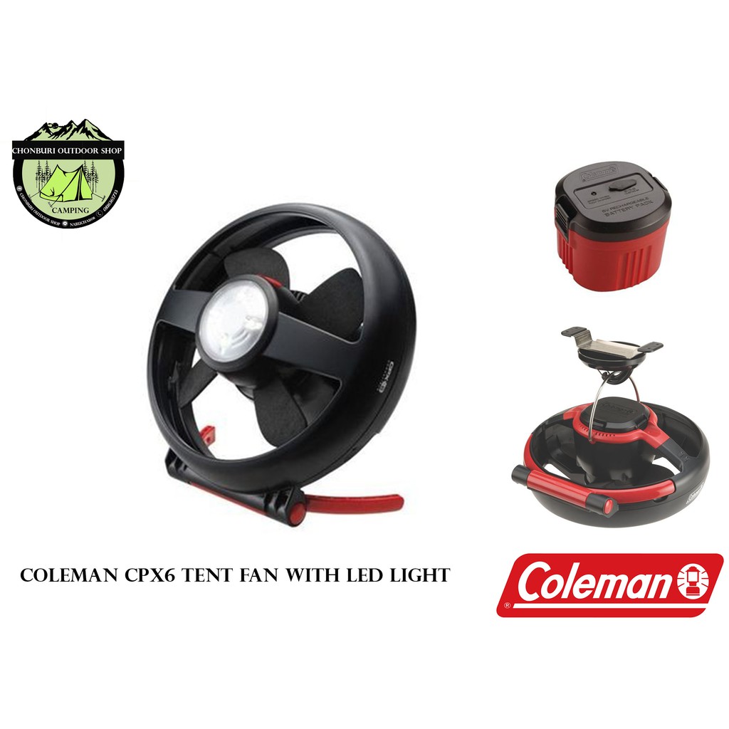 COLEMAN CPX6 Tent Fan with LED Lightพัดลมและตะเกียงใส่ถ่าน