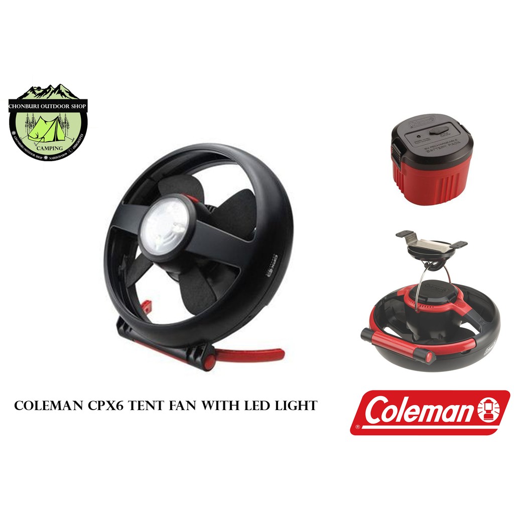 Canopies Coleman Cpx Lighted Tent Fan With Stand Coleman CPX Tent