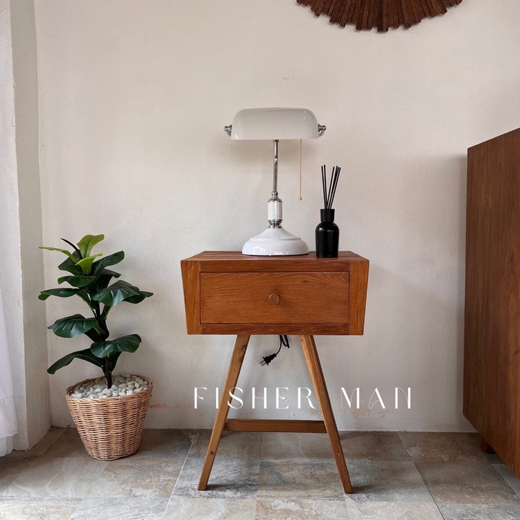 ตู้หัวเตียงไม้สัก Bedside table , Night stand , Desk (Teakwood)