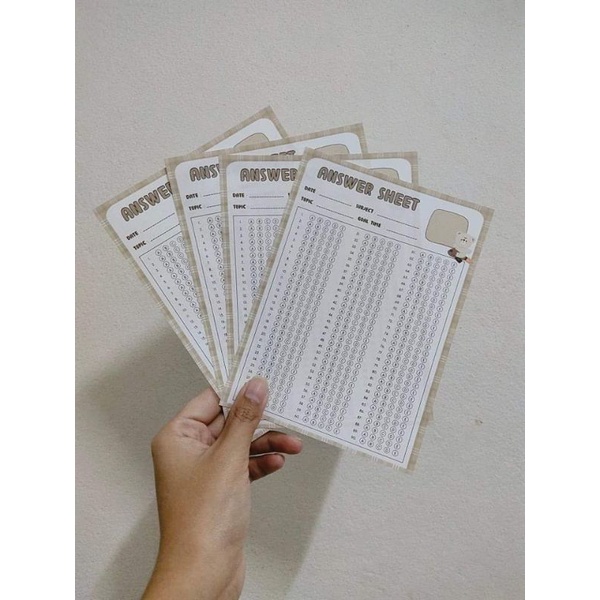 Answer Sheet กระดาษคำตอบ 90 ข้อ