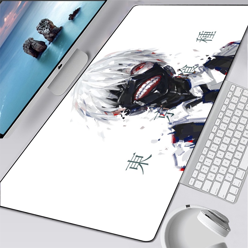 อะนิเมะ tokyo ghoul แผ่นรองเมาส์ขนาดใหญ่คอมพิวเตอร์พรม Gaming Mousepad โต๊ะ mousepad คีย์บอร์ดเกม mo