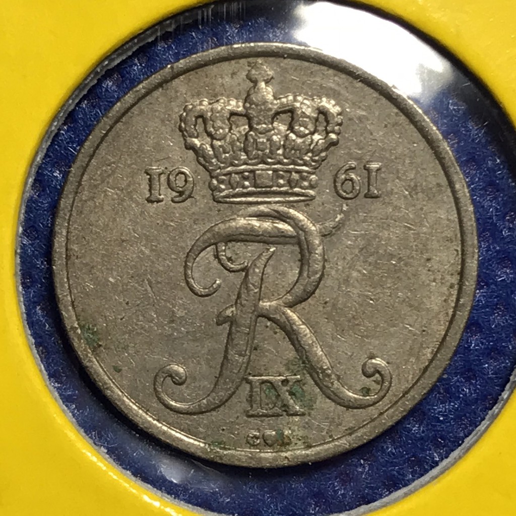 เหรียญเก่า#14816 1961 เดนมาร์ก 10 ORE เหรียญต่างประเทศ เหรียญหายาก เหรียญสะสม