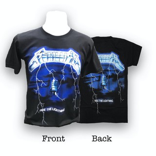 เสื้อยืดแขนสั้นวง Metallica