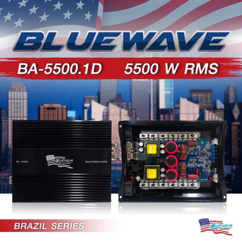 เพาเวอร์คลาสดี Bluewave - BRAZIL SERIES BA-5500D กำลังขับ 5500 w / 10",12" / 1คู่ - กำลังขับเสียงกลา