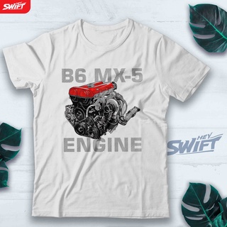 [S-5XL]เสื้อยืด พิมพ์ลาย B6 MX-5 MX5 ENGINE MAZDA MIATA JDM DISTRO