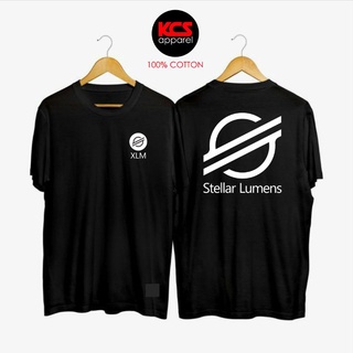 เสื้อยืดคอกลมXlm เสื้อยืด ลาย stellar lumensS-5XL