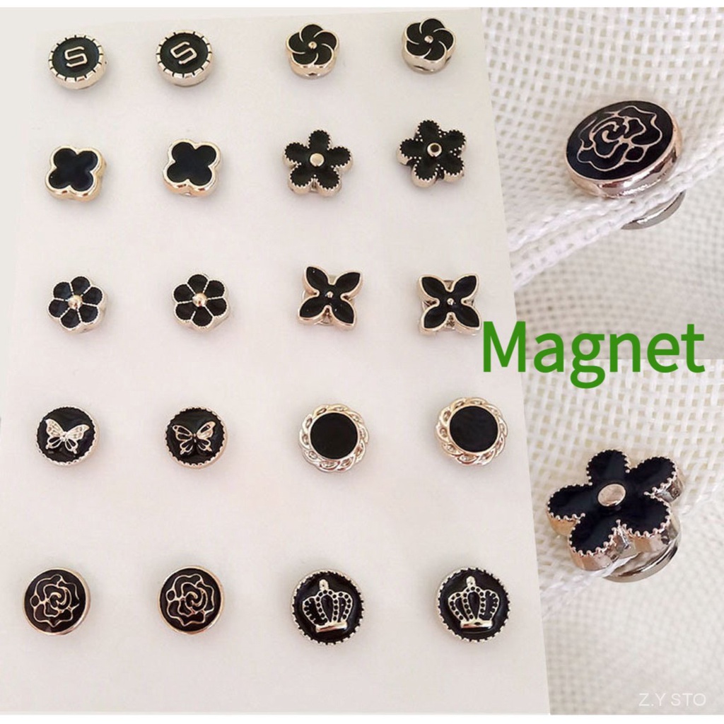 แม่เหล็ก pin tudung 6 pcs เข็มกลัดแม่เหล็กสไตล์เกาหลีเย็บฟรีผ้าพันคอหัวเข็มขัดแม่เหล็กเข็มกลัดสําหรับ hijab ผู้หญิงมุสลิม