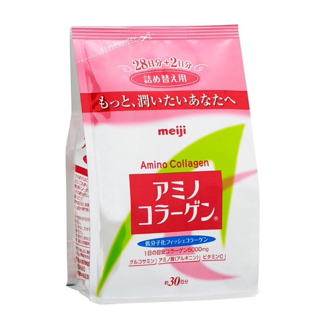 🎌Meiji Amino Collagen(30วัน)ชนิดเติม เมจิ อะมิโนคอลาเจน จากญี่ปุ่น ช่วยให้ผิวพรรณเต่งตึงเรียบเนียน ลดริ้วรอย ผิวขาวใส🎌