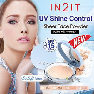 IN2IT UV SHINE CONTROL SHEER FACE POWDER อินทูอิท ยูวี ชายน์ คอนโทรล เชียร์ เฟส พาวเดอร์ แป้งอินทูอิท