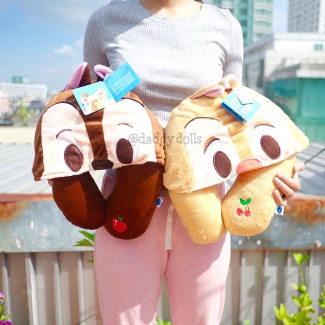 หมอนรองคอ มีฮู้ด Chip ชิพ & Dale เดล