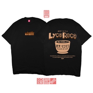 เสื้อยืด ลายการ์ตูนอนิเมะ Kaos LYCORECO SWEETS AND CAFE LYCORIS RECOIL สไตล์ญี่ปุ่น