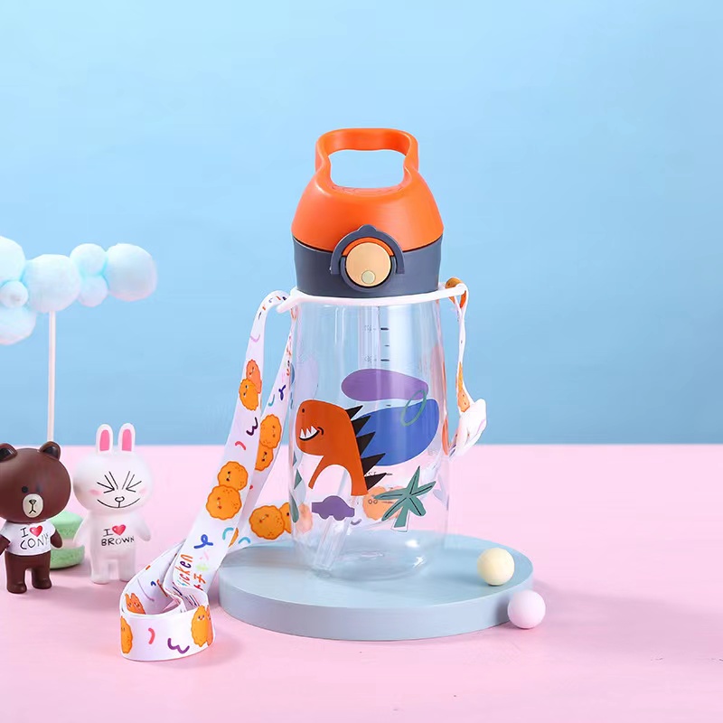 กระติกน้ำเด็กนำเข้า วัสดุ Tritan กระติกน้ำเด็กสะพายเด็กไปโรงเรียน - รูปที่ 5