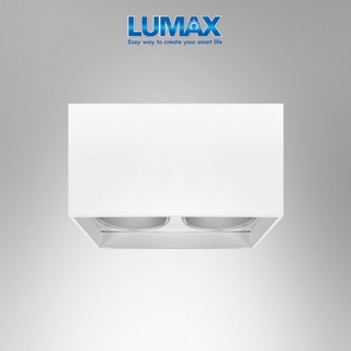 LUMAX โคมไฟดาวน์ไลท์ติดลอย SSDC135/WH/DROP-2xXXLED BULB-E27(GM)