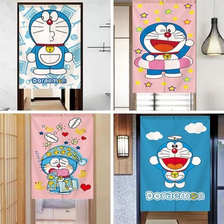 Doraemon ผ้าผ้าม่านม่านเด็กม่านยกเว้นห้องนอนกึ่ง -Curtain การ์ตูนพาร์ทินม่านปกม่านน่าเกลียดแขวนม่านแขวนม่านม่านญี่ปุ่น